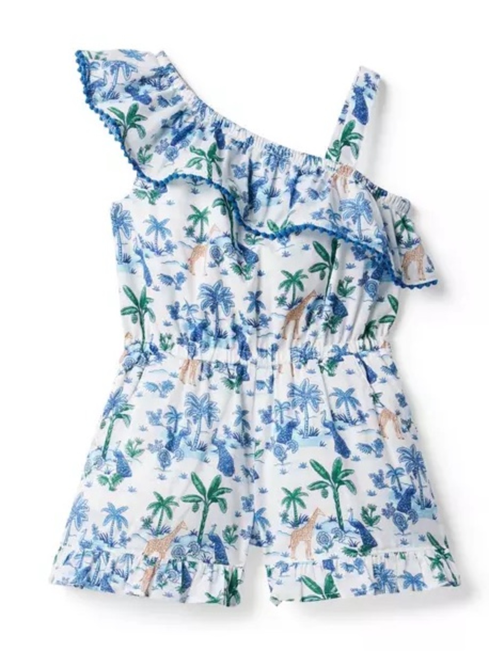 Janie and Jack Safari Toile Romper 2T